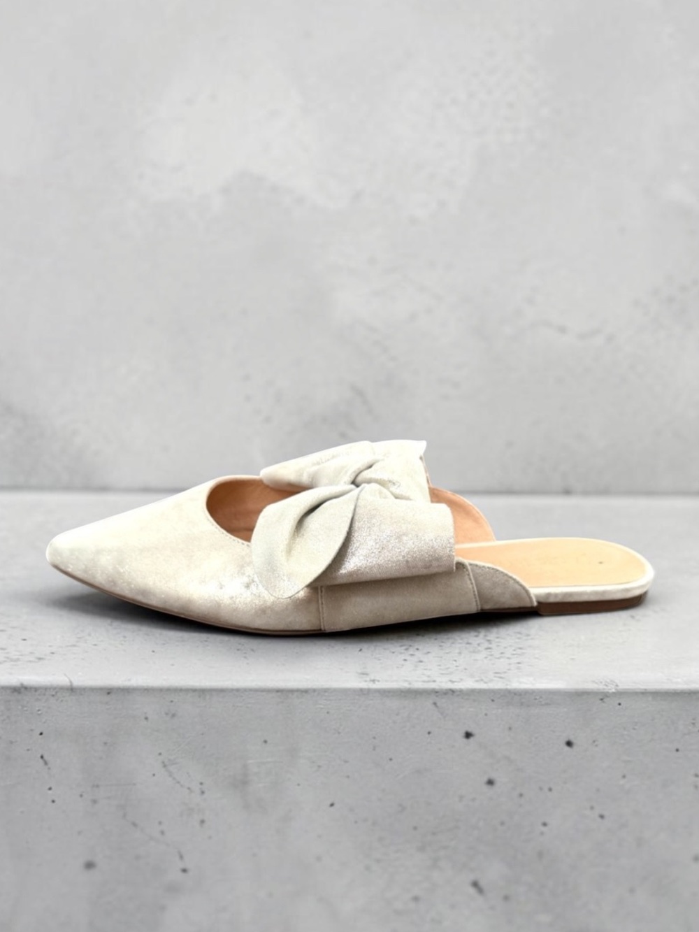 Jack Rogers Heidi Platinum Silver Mule